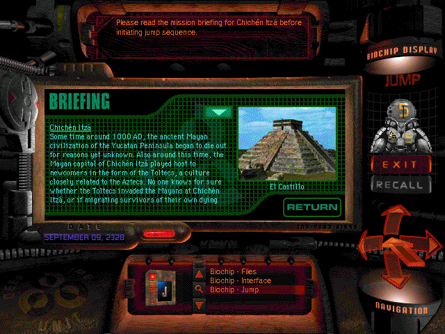 The Journeyman Project 2: Buried in Time (8BPP/Windows/English)